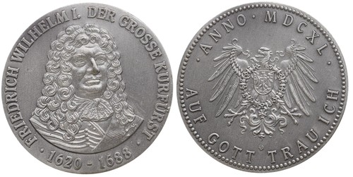 Medaille friedrich wilhelm - friedrich, i
