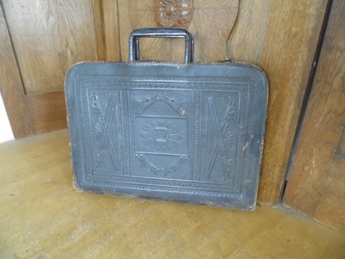 Vintage leder aktenkoffer - vintage,