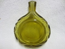 Schnupftabakglas - Brasilflaschl - Altgrünes Farbglas - Geschliffen um 1900