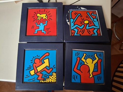 4er set keith haring vintage - set,