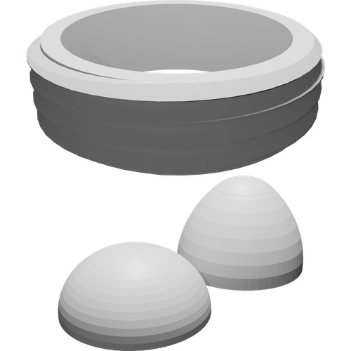Eierform behälter 44x57mm - behälter,