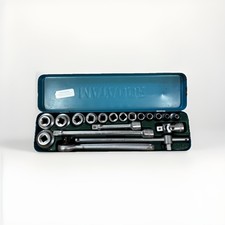 matador Steckschlüsselsatz Knarrenkasten 19 Teile 1/2 Zoll Gebraucht