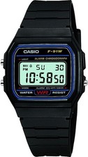Casio F-91W 33mm Schwares Harz