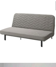 NYAMN Ikea 3er Schlafsofa mit grauem Bezug, ausklappbar
