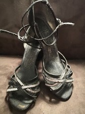 International Danceshoes Tanzschuhe Latein Lateinschuhe Gr 5 (38) schwarz Strass
