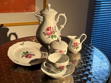 Hutschenreuther Kaffeeservice Maria Theresia Rote Rose, 6 teilig