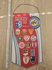 Fußball Oberliga Wimpel der DDR 1974/75 Dresden Magdeburg Aue LOK Leipzig Erfurt