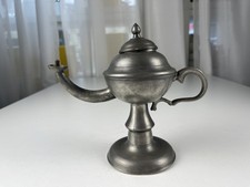 Zinn Sammler Öllampe 18 cm -