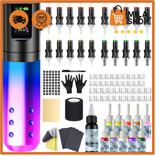 Wireless tattoo maschine set - maschine,