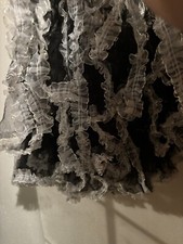 petticoat unterrock, Tutu, Schwarz/Weiss, Prächtig, Neu