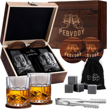 Whiskyglas-Set, 2 Kristallglas