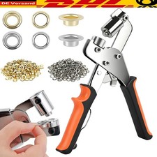 Qualitäts-Ösenpresse Set 10mm - Profi Ösenzange mit Hebeltechnik und Ösen im Set