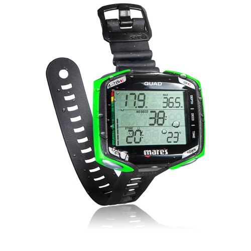 Mares quad lime tauchcomputer - quad,