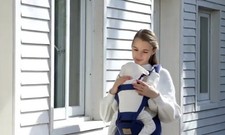 Bebamour Babytrage Babytrage Hüftsitz 6 bis 36 Monate Blau