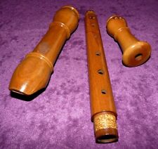  SUPER FEHR BAROCK Alt-Blockflöte 2x Doppelloch, schöner Klang, barocke Griffw.!