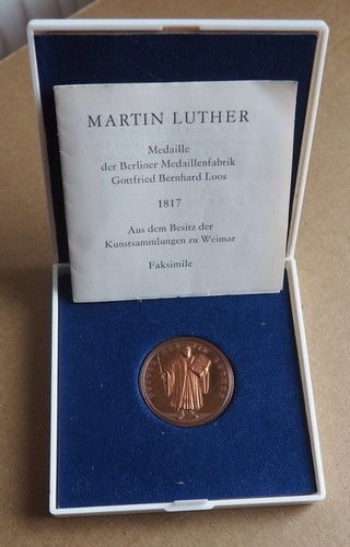 Martin luther medaille - martin, 1871