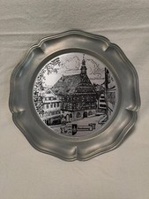 2. Sammler Zinnteller / Wandteller * Rathaus Backnang *,  guter Zustand