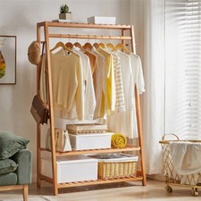 Holz Garderobenständer Kleiderständer Kleiderstange Wäscheständer Kleiderhaken