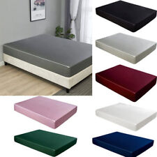 Satin Spannbettlaken Glatt