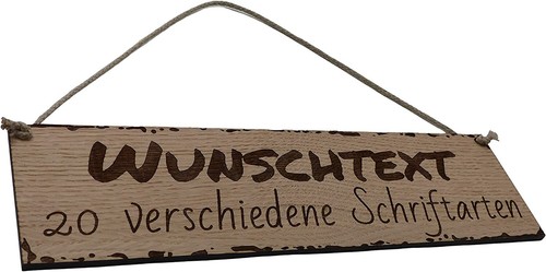 Schild personalisiert aus - , holz