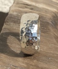 925 Silber Ring gehämmert