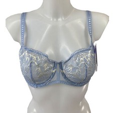 SIMONE PÉRÈLE Damen BH mit Bügel Promesse Balconette-BH Gr. 75D Frozen Blau