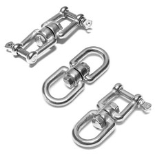 Ankerwirbel Wirbelschäkel Verbinder Kettenwirbel Edelstahl V4A Auge Gabel 5-10mm