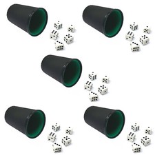 5x Würfelbecher aus