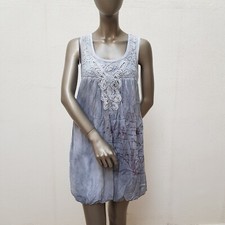 Hübsches Kleid von Soggo Collection Paris, M/ 38 (2), grau / schwarz, dunkelrot