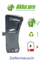 E Bike Akku Zellentausch+neues BMS Samsung SDI SideClick  36 Volt 10Ah 360Wh