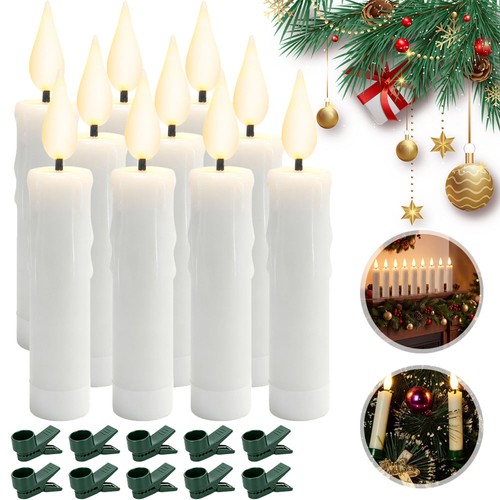 10x led weihnachtskerzen - led,