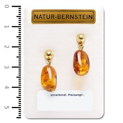 Bernstein ohrringe ohrstecker - bernstein,