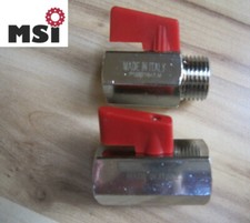 Mini Kugelhahn Mini Hahn 3/8", 1/2" Absperrhahn Messing Pneumatik Wasser Heizung