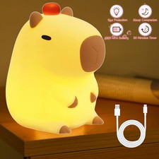Capybara Silikon Nachtlicht Kinder LED Nachttischlampe Schlafzimmer Touch Lampe