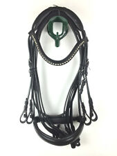 Kandare genickschonender weicher Kandarenzaum mit Zügeln schwarz WB VB oder Maß