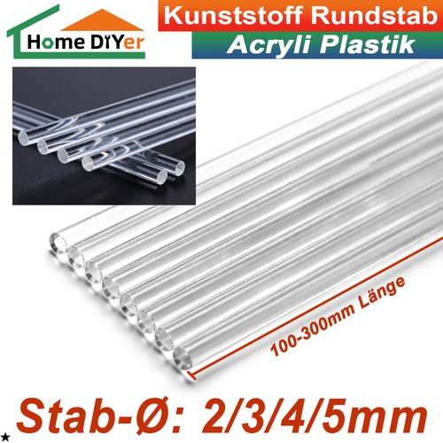 Klarer acryli rundstab - klarer,