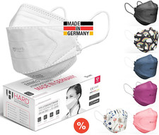 HARD FFP2 Atemschutzmaske, Mundschutz, 4 Lagen, 99,5%, CE, Made in Germany
