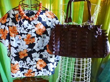 Set 3-teilig A Ssorties, Tasche Mieder und Halskette Top Zustand