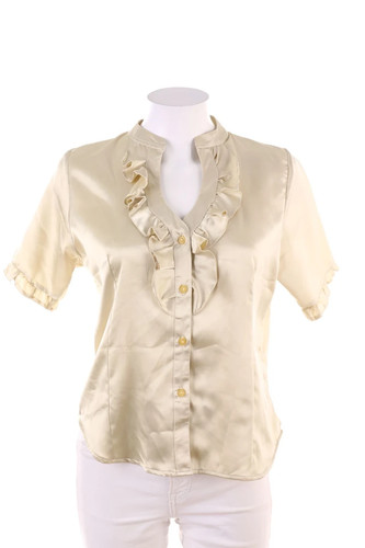 Secondhand kurzarm bluse - secondhand, satin