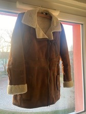 Damen Longjacke Lammfell Braun