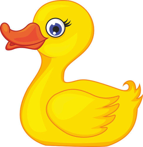 Aufkleber kleine ente - aufkleber,