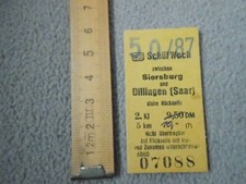 Alte DB Fahrkarte Fahrschein