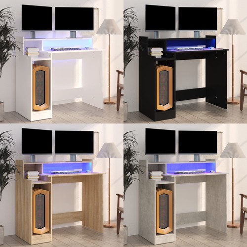 Schreibtisch mit leds - mit,