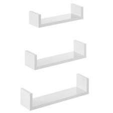 3x Regalbrett aus weißer