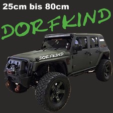 Dorfkind  Aufkleber 25-80cm passt für Jeep  4 x 4 Off Road  Ossi Traktor Bus