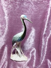 Karl Ens Porzellan Figur Reiher 20 cm