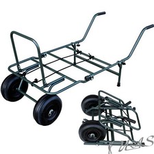 Delta Fishing Trolley Mini Packmass Carp Barrow Angelkarre Transportwagen Kva