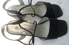 Sandale,Riemchensandale,Schwar