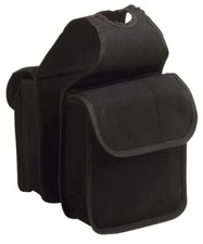 Western Horn Satteltasche kleine Doppelpacktasche Farbe: schwarz