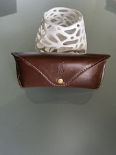 Neues Ralph Lauren Brillenetui Leder XL & Gürtelhalterung bis 4,5 cm NP 129€